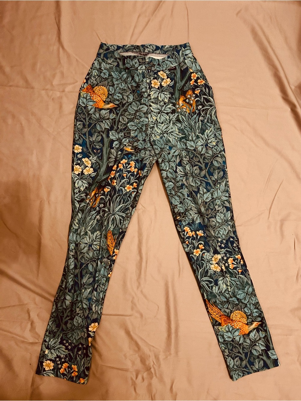 Black milk floral bird leggings size XXS